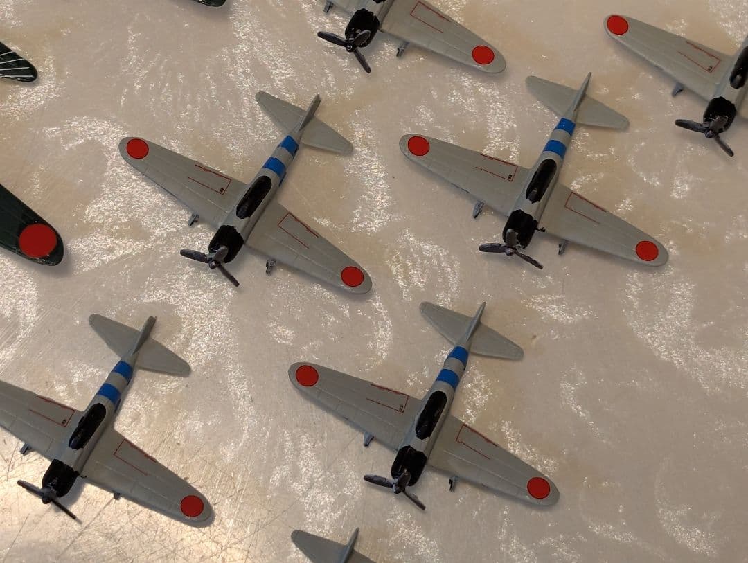 空母、艦載機３６機　零戦　ゼロ戦 1/350スケール　日本海軍