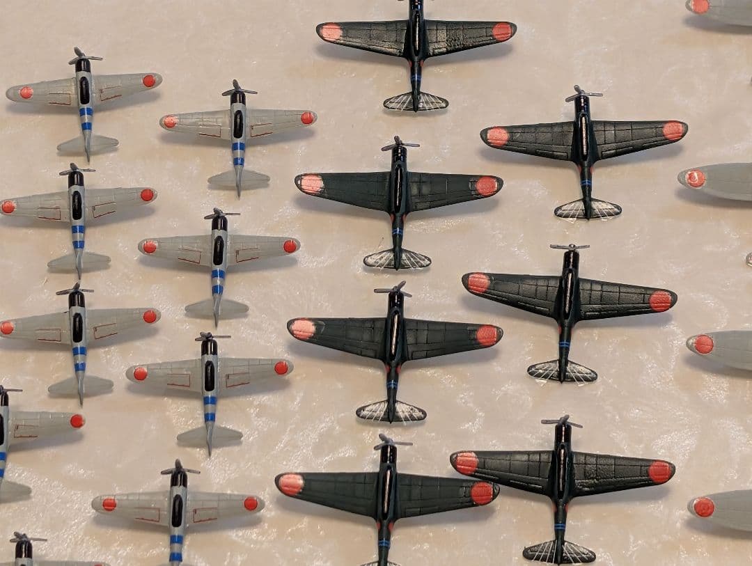 空母、艦載機３６機　零戦　ゼロ戦 1/350スケール　日本海軍