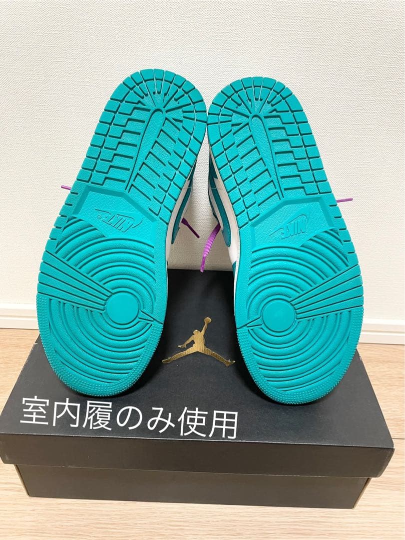 m*a様 Nike AirJordan 1Low turquoise/White