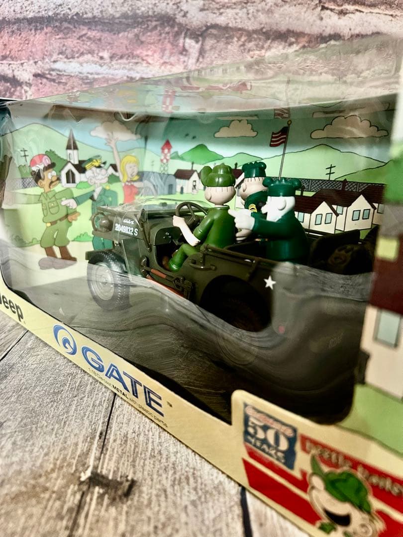 ミニカー　ウィリスジープミニカー1/18　ジープアドベンチャーズゲート