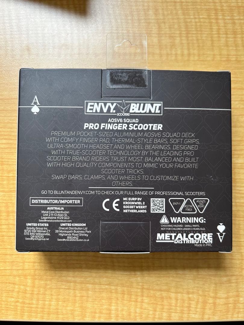 スポーツトイ・アクショントイ ENVY AOSV6 PRO FINGER SCOOTER GOLD