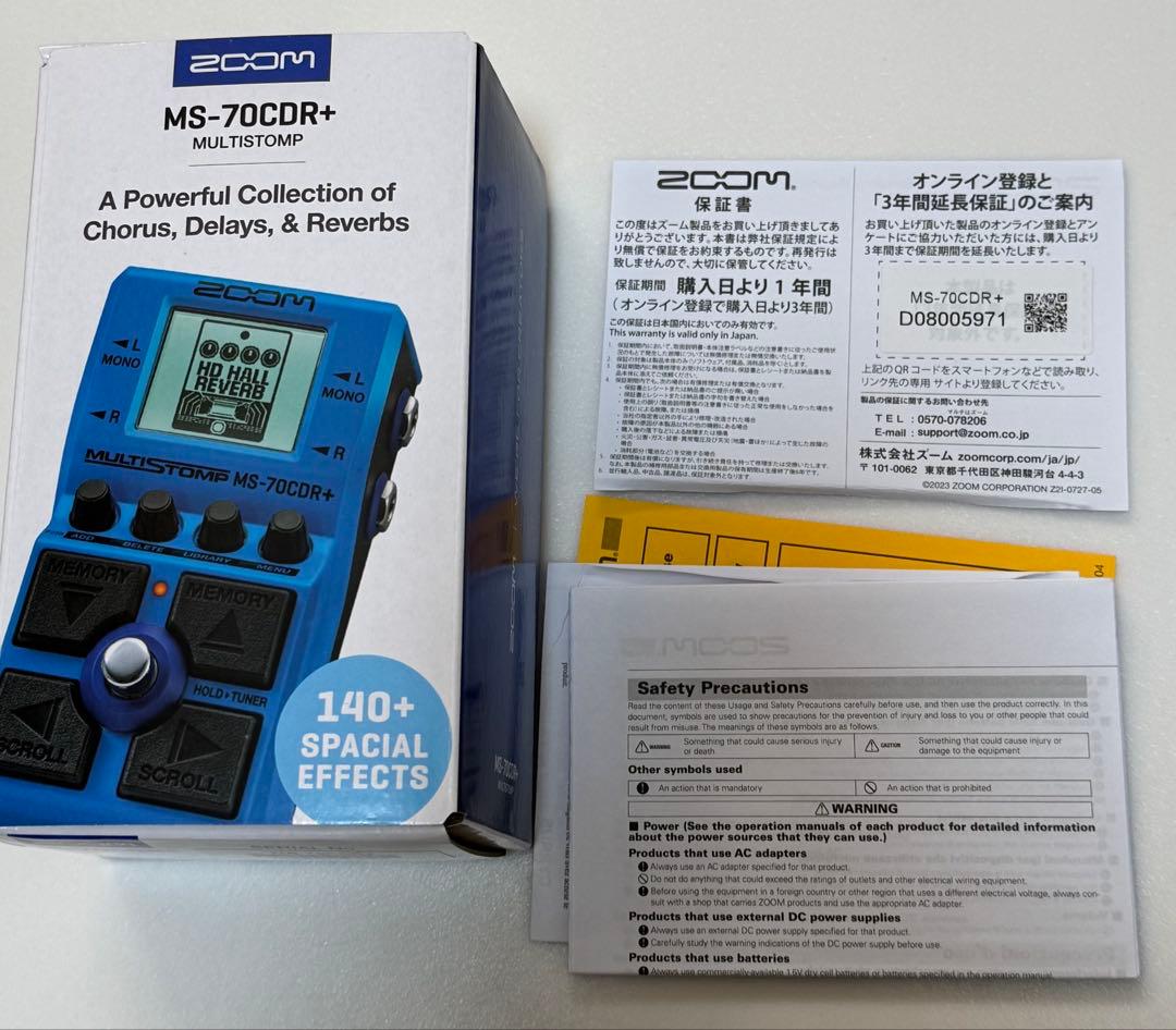 未使用品 ZOOM MultiStomp MS-70CDR+