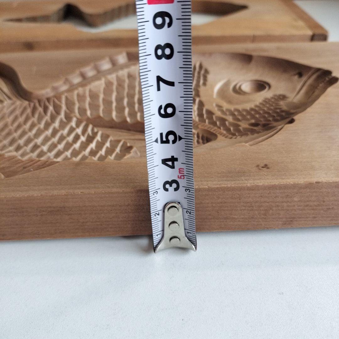 和菓子木型　鯛　一尺