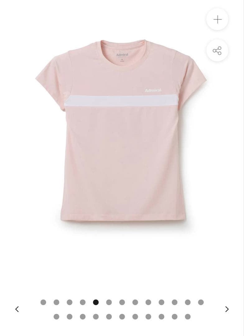 新品未使用⭐︎Admiral ピンク Tシャツ2026春夏　 完売Ｍ