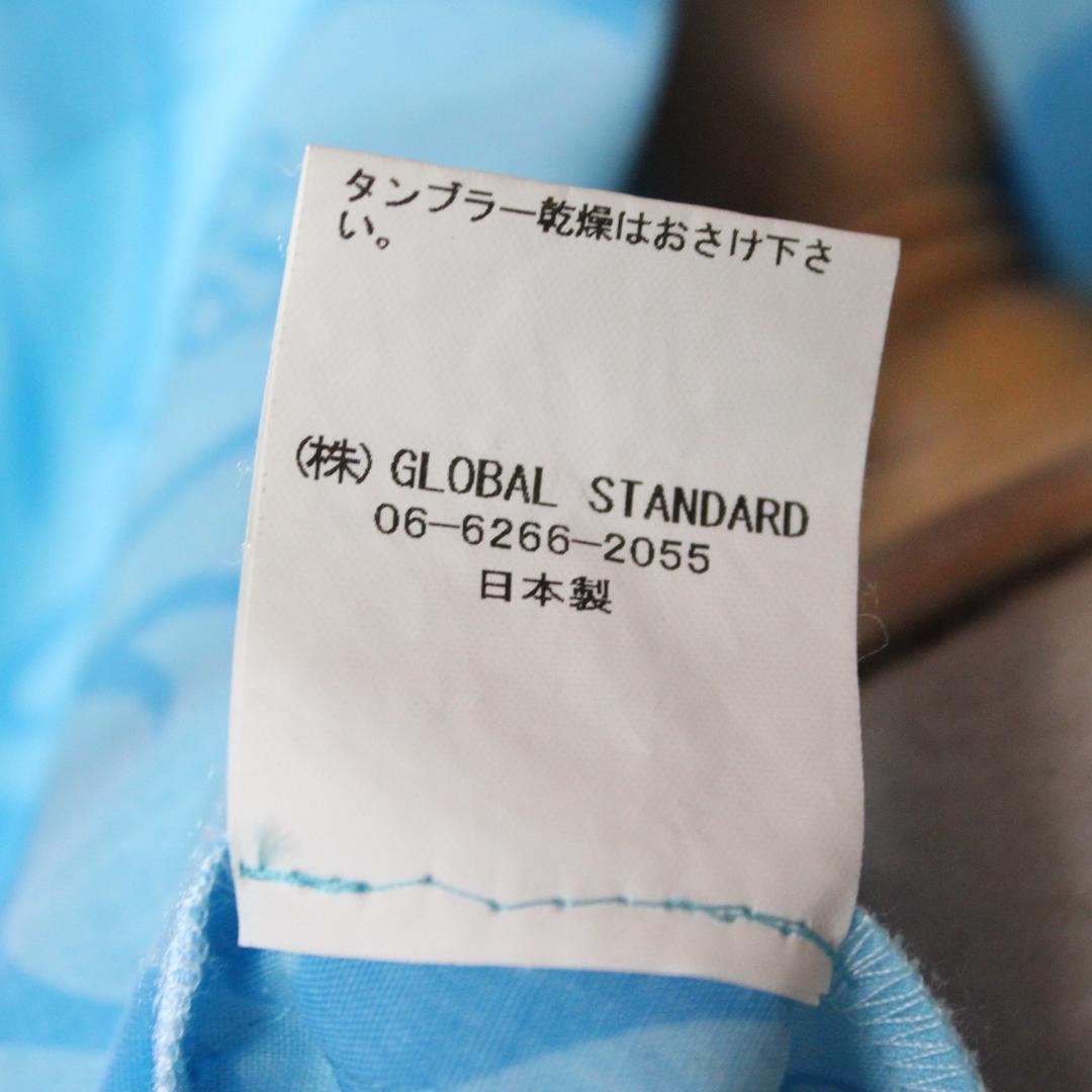 【美品日本製フラダンス衣装】ワンピース ドレス ALOHASTANDARDS 青