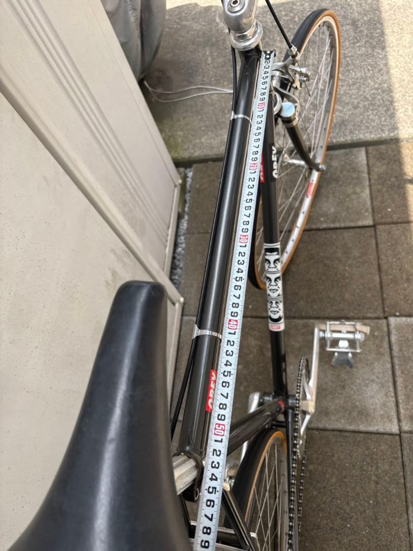 【ステandミル】超美品！FUJI ピストバイク ブラック☆おまけステム付