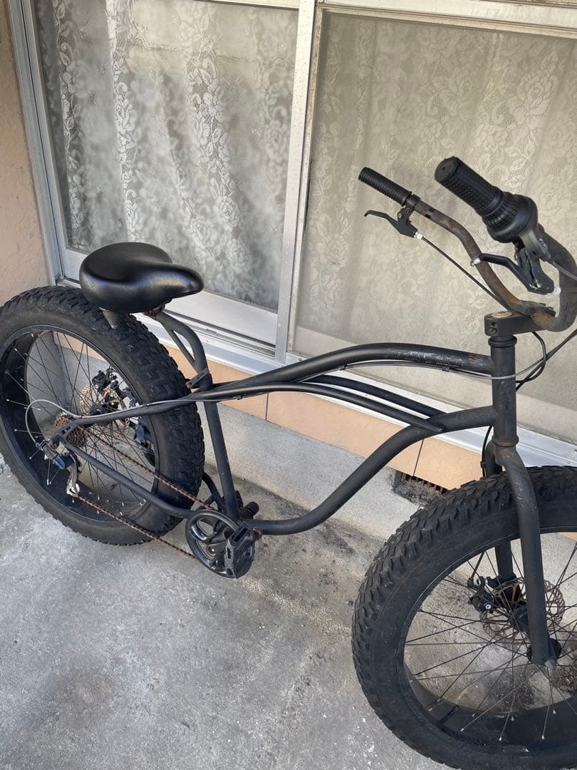 ファットバイク ビーチクルーザー 自転車 ブラック