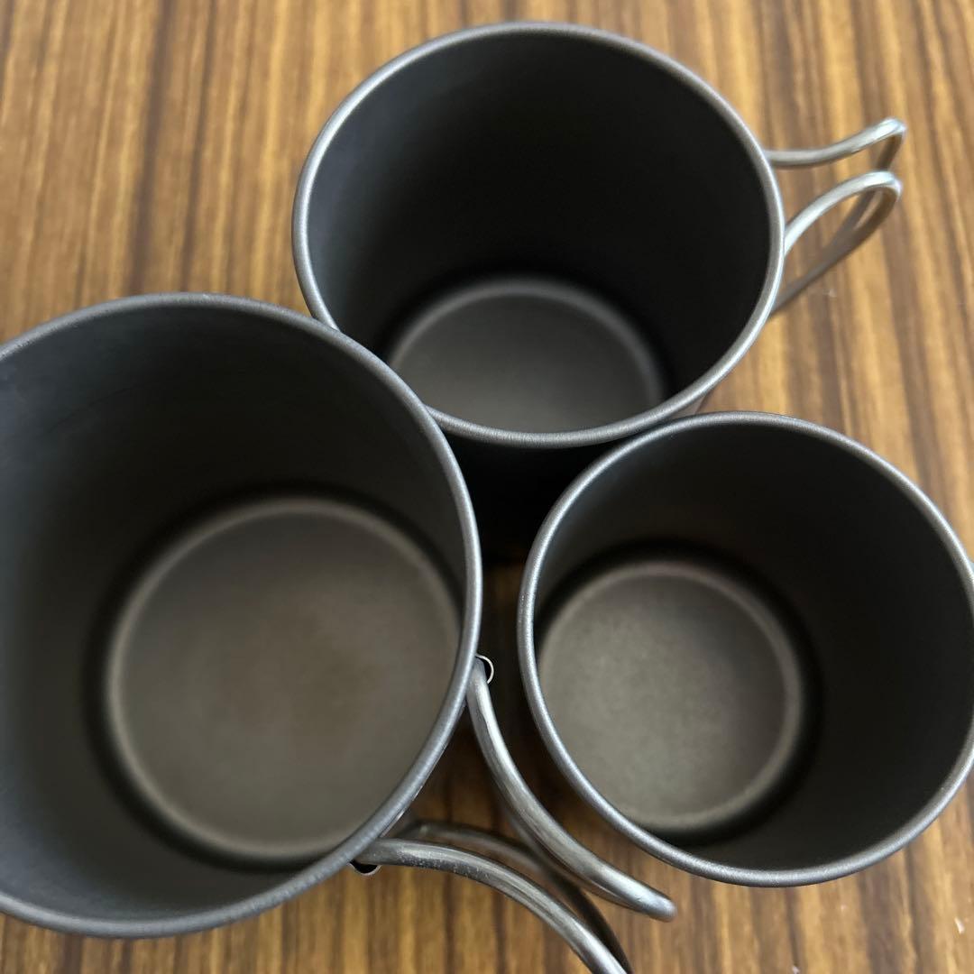 スノーピーク チタンシングルマグ 3個セット