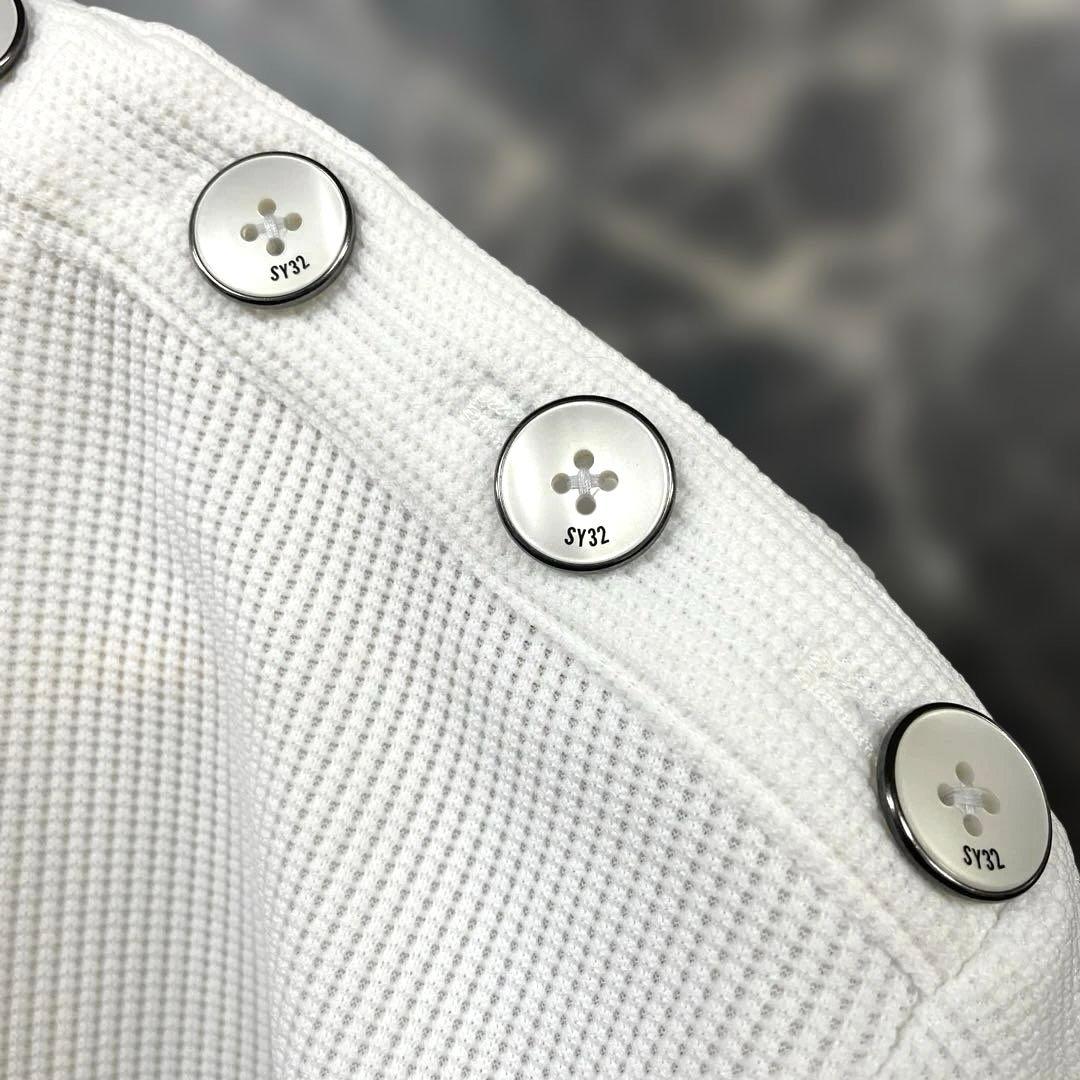 【美品】SY32 by スウィートイヤーズ メンズ モックネック セーター《L》