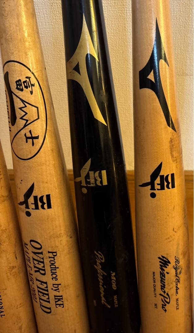 【お得】硬式木製バット 4本セット