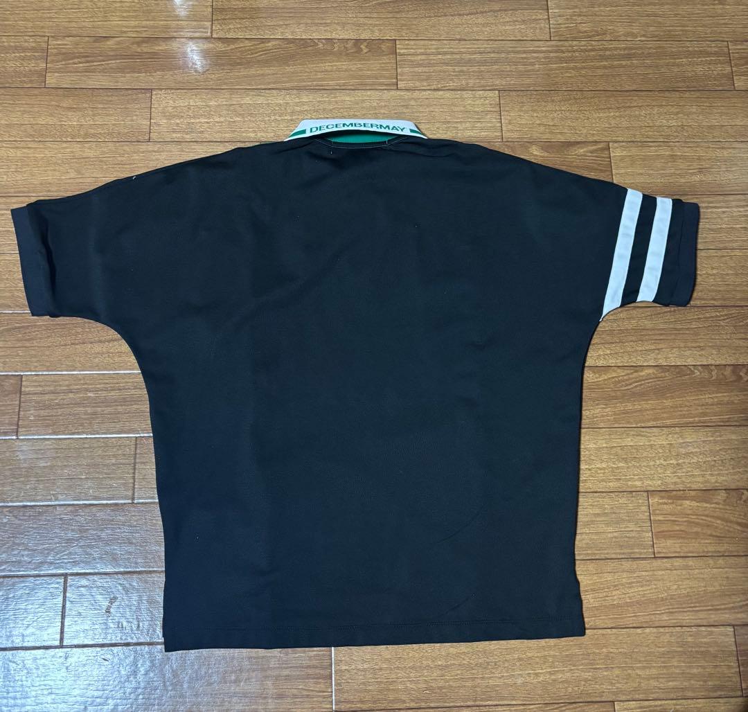 Decembermay ポロシャツ Bicolor Dolman sleeve