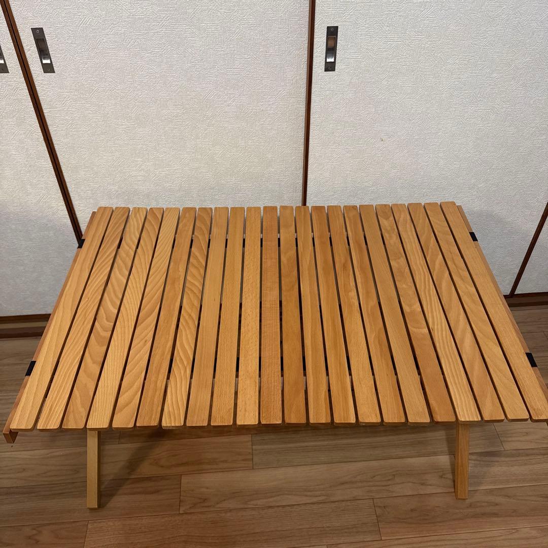 折りたたみテーブル 自然な木の仕上げ