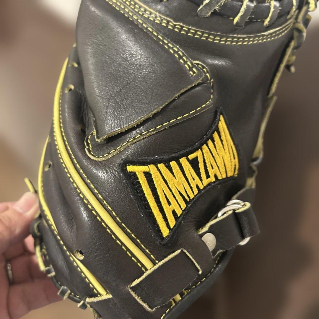 美品　タマザワ　硬式　キャッチャーミット　TC-20S ブラック