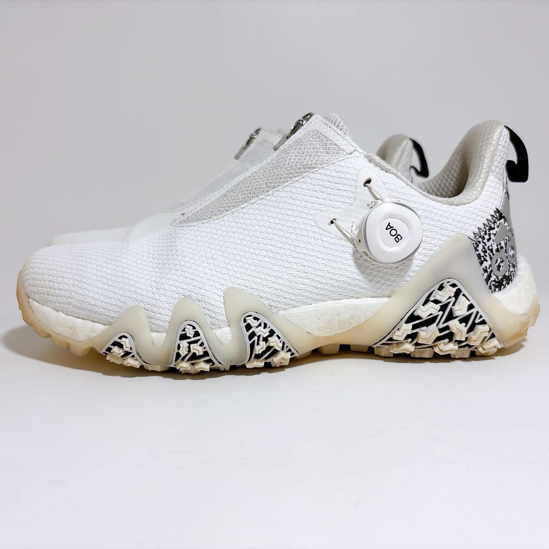 美品☆adidas コードカオス22 BOA ゴルフシューズ ホワイト 25cm