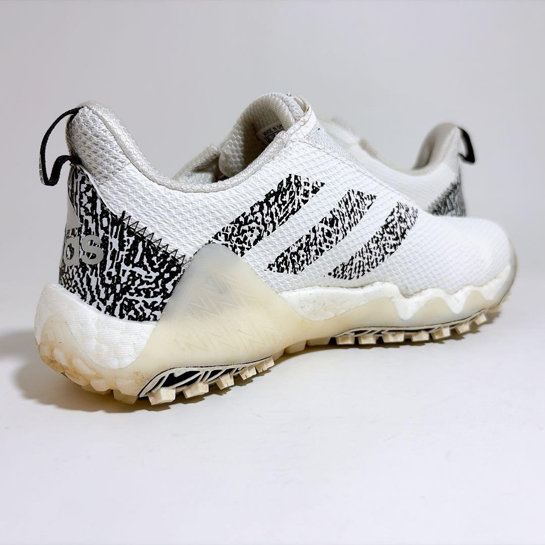 美品☆adidas コードカオス22 BOA ゴルフシューズ ホワイト 25cm