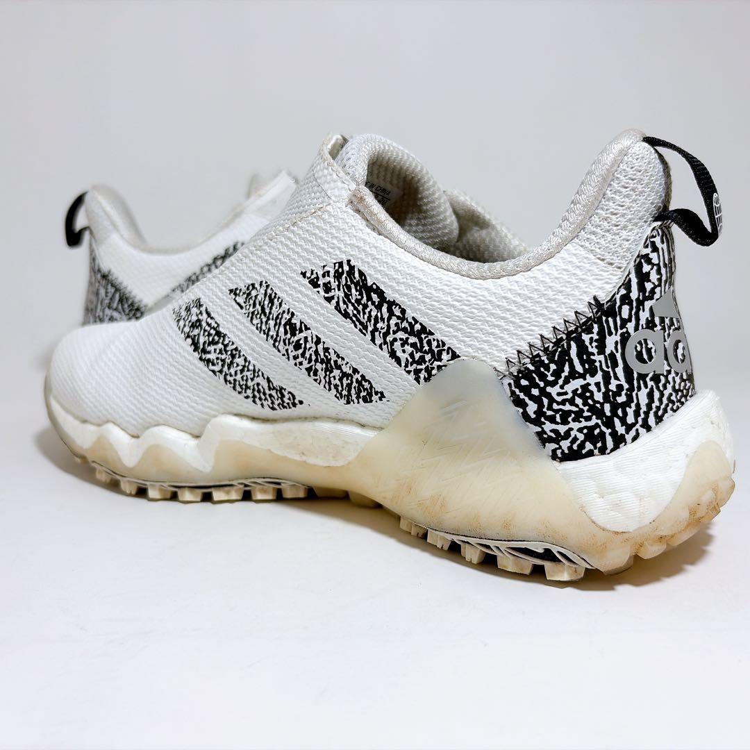 美品☆adidas コードカオス22 BOA ゴルフシューズ ホワイト 25cm