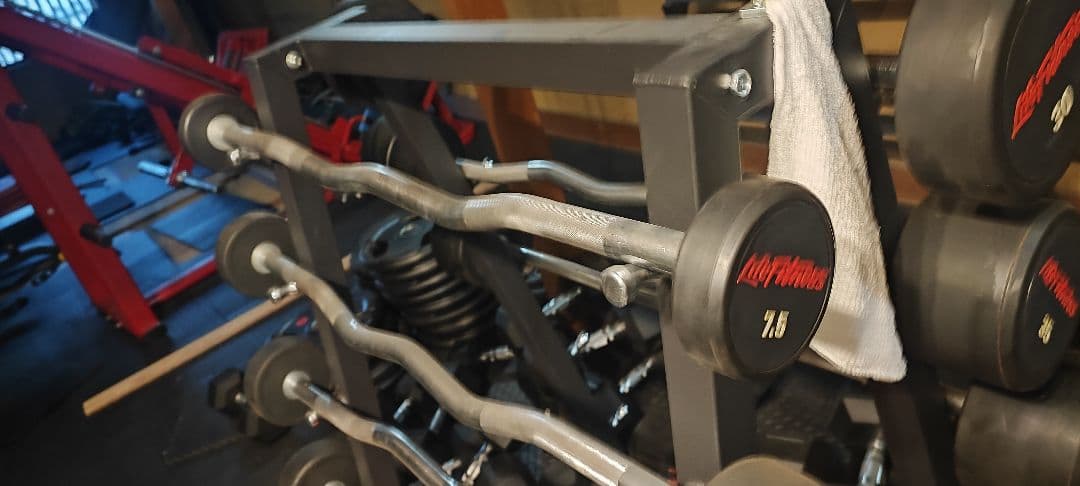ezバー 重量固定 10kgと7.5kg フィクスドバーベル