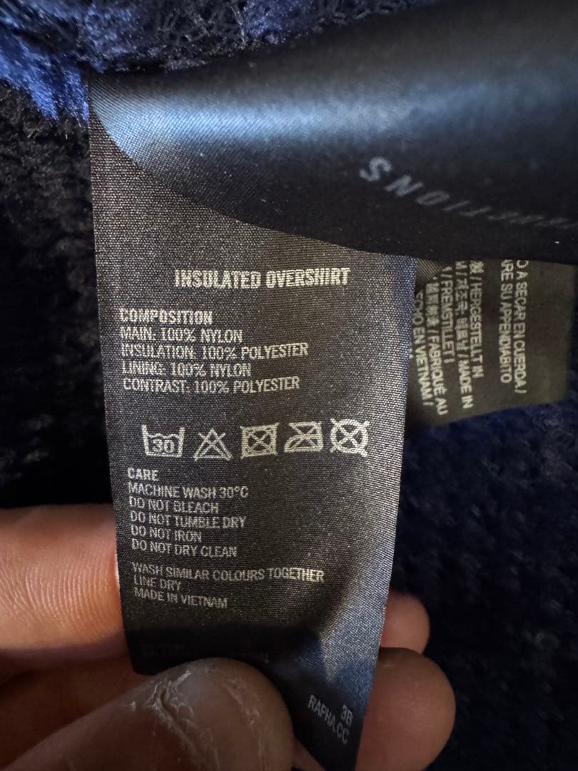 い*わ様 Rapha INSULATED OVERSHIRT Sサイズ ダークネ