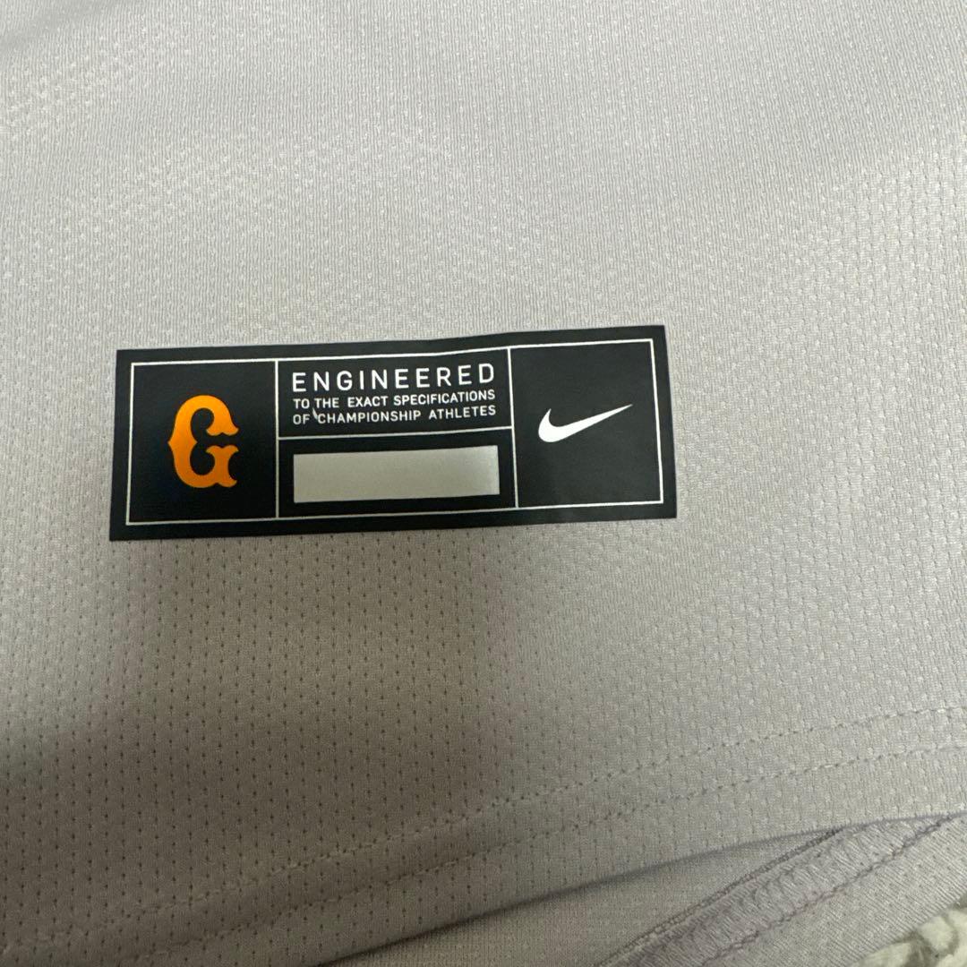 読売ジャイアンツ長野久義 ユニフォーム NIKE製 XLサイズ ビジター グレー