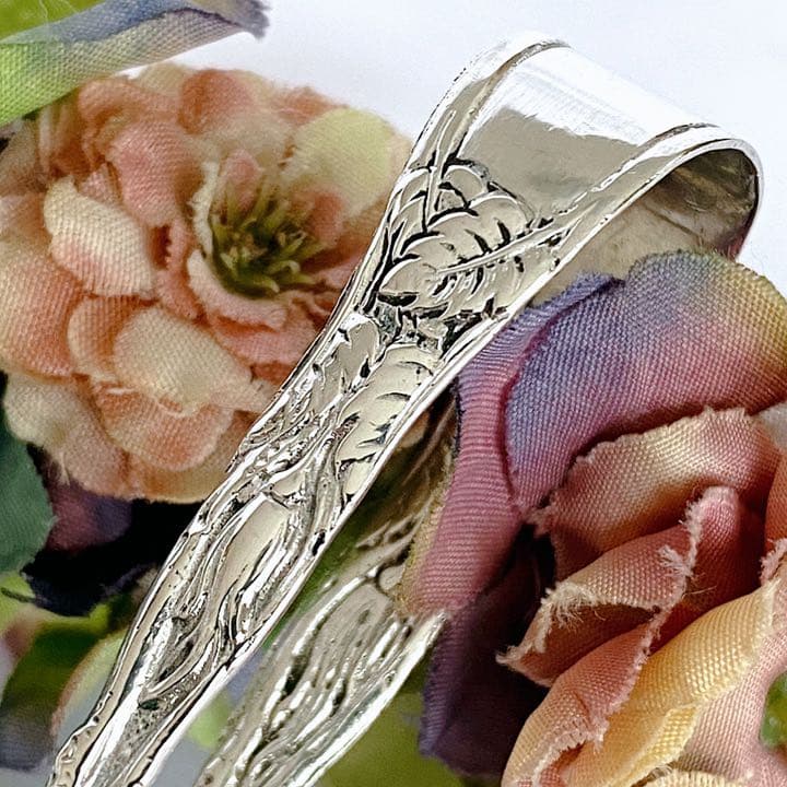 ドイツ製 ヒルデスハイムローズ 薔薇のシュガートング 銀800製 美品
