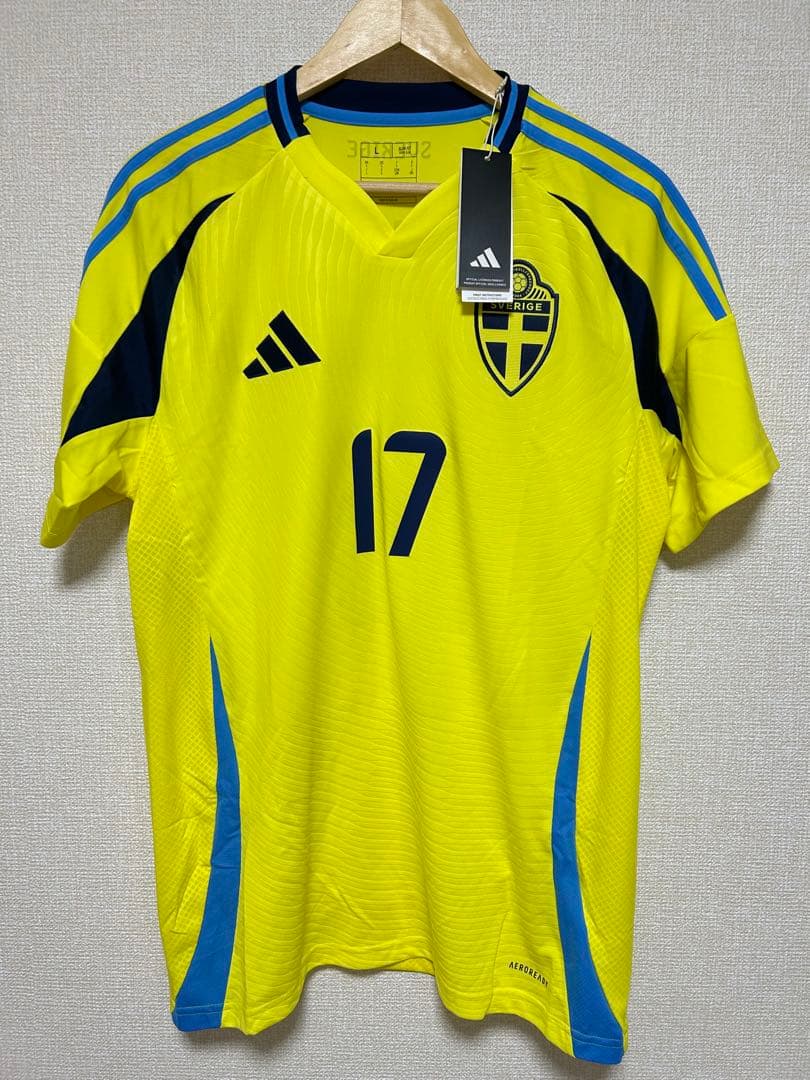 【正規品】ギョケレシュ スウェーデン代表 ホームユニフォーム adidas