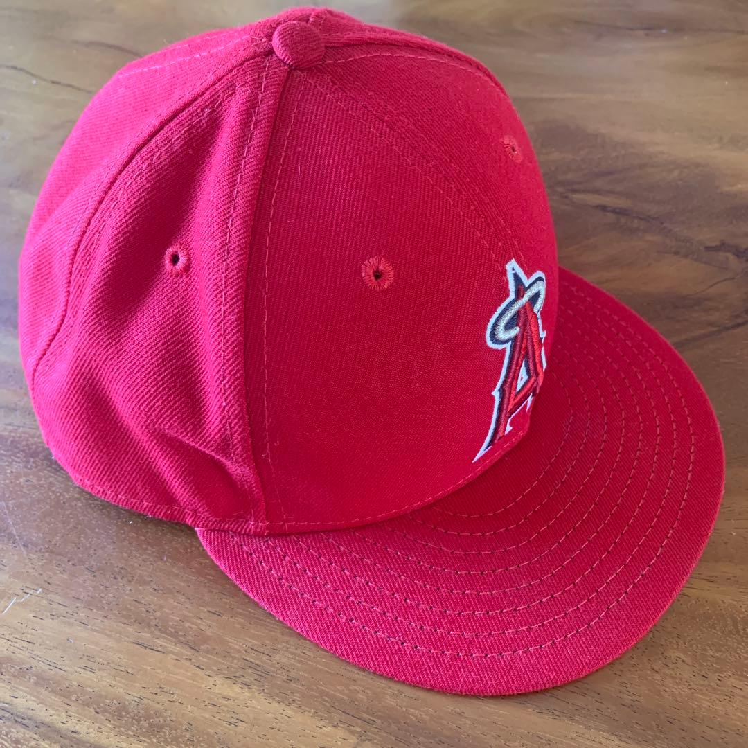 【新品未使用タグ付き】大谷翔平エンゼルス Mサイズ　ユニフォーム キャップセット