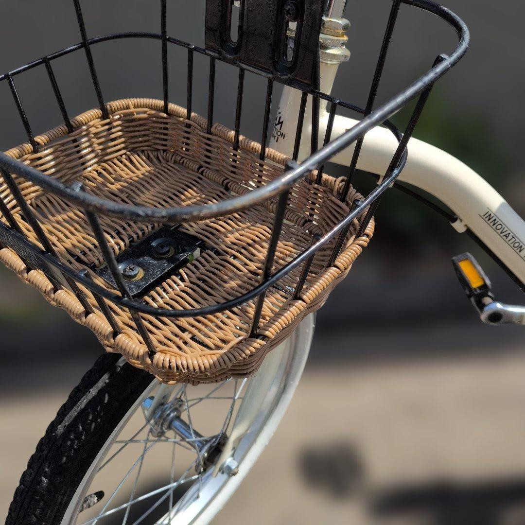 サイクルベースあさひ　子供用自転車　16インチ　カゴ付き　白　キッズ　自転車