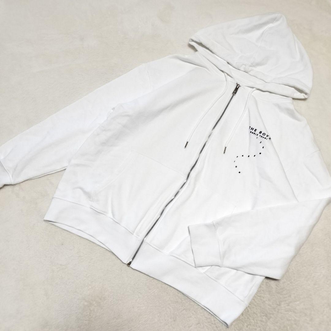 美品 THE BOYZ WORLD TOUR パーカー ジップアップ 白 韓国
