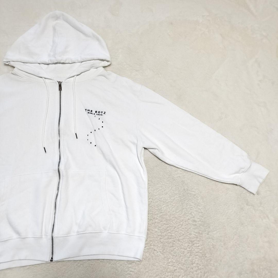 美品 THE BOYZ WORLD TOUR パーカー ジップアップ 白 韓国