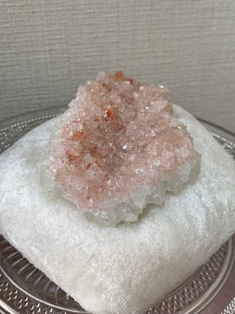⭐︎天然石⭐︎超レア⭐︎原石⭐︎全面結晶⭐︎ピンクアポフィライト⭐︎魚眼石⭐︎クラスター⭐︎