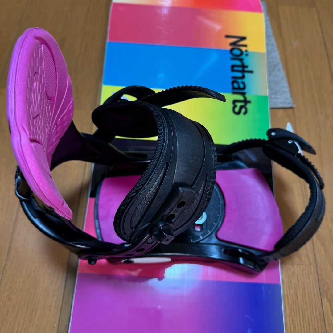 美品 送料込み 2点セット Northarts 143cm ビンディング 初心者