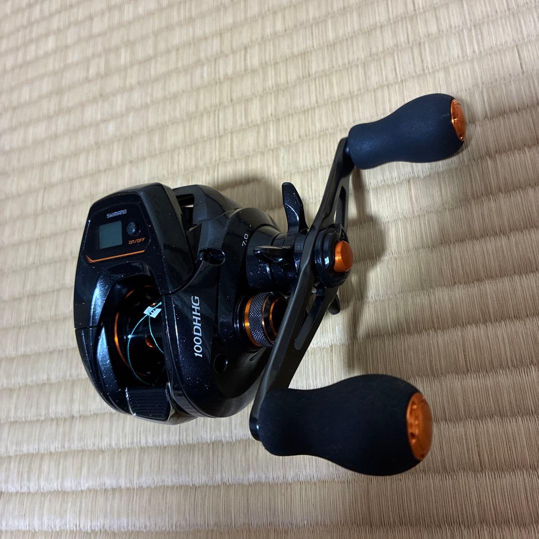 SHIMANO 100DHG ベイトリール ブラック/オレンジ