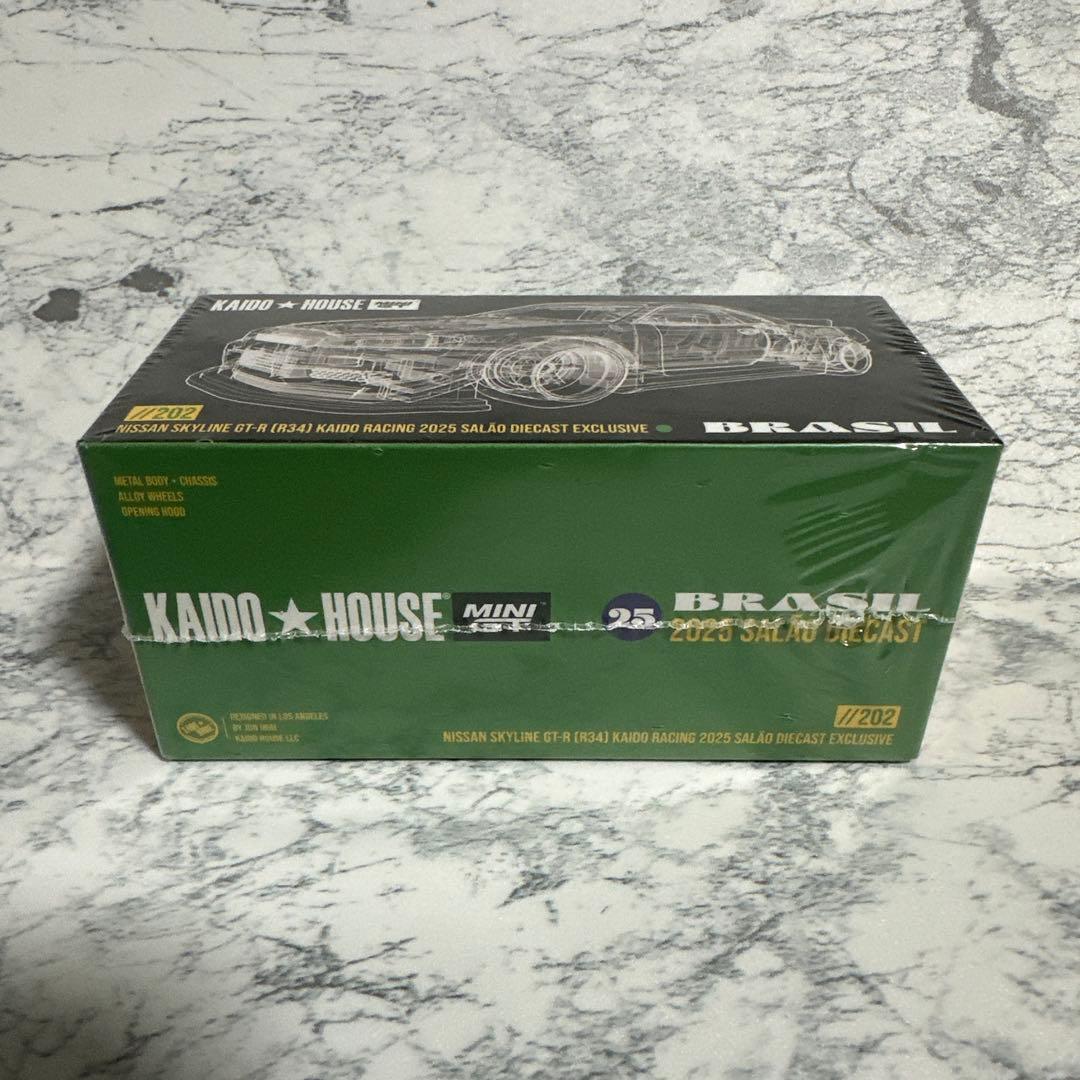 ミニカー KAIDO HOUSE NISSAN GT-R R34 BRASIL