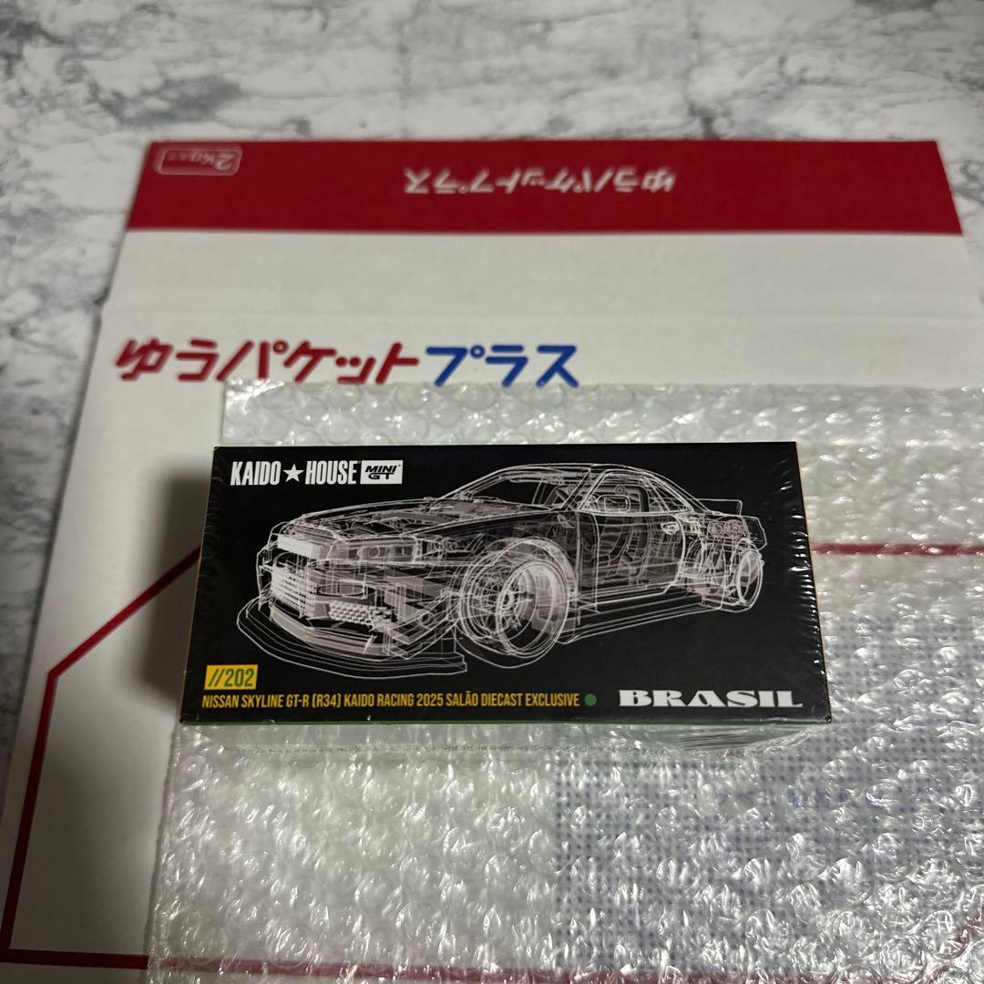 ミニカー KAIDO HOUSE NISSAN GT-R R34 BRASIL