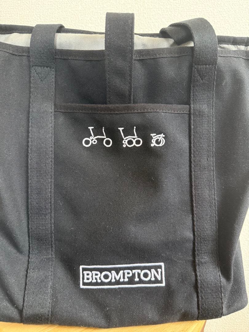 【美品/廃盤】BROMPTON 純正トートバッグ 9L（3アイコン刺繍モデル）