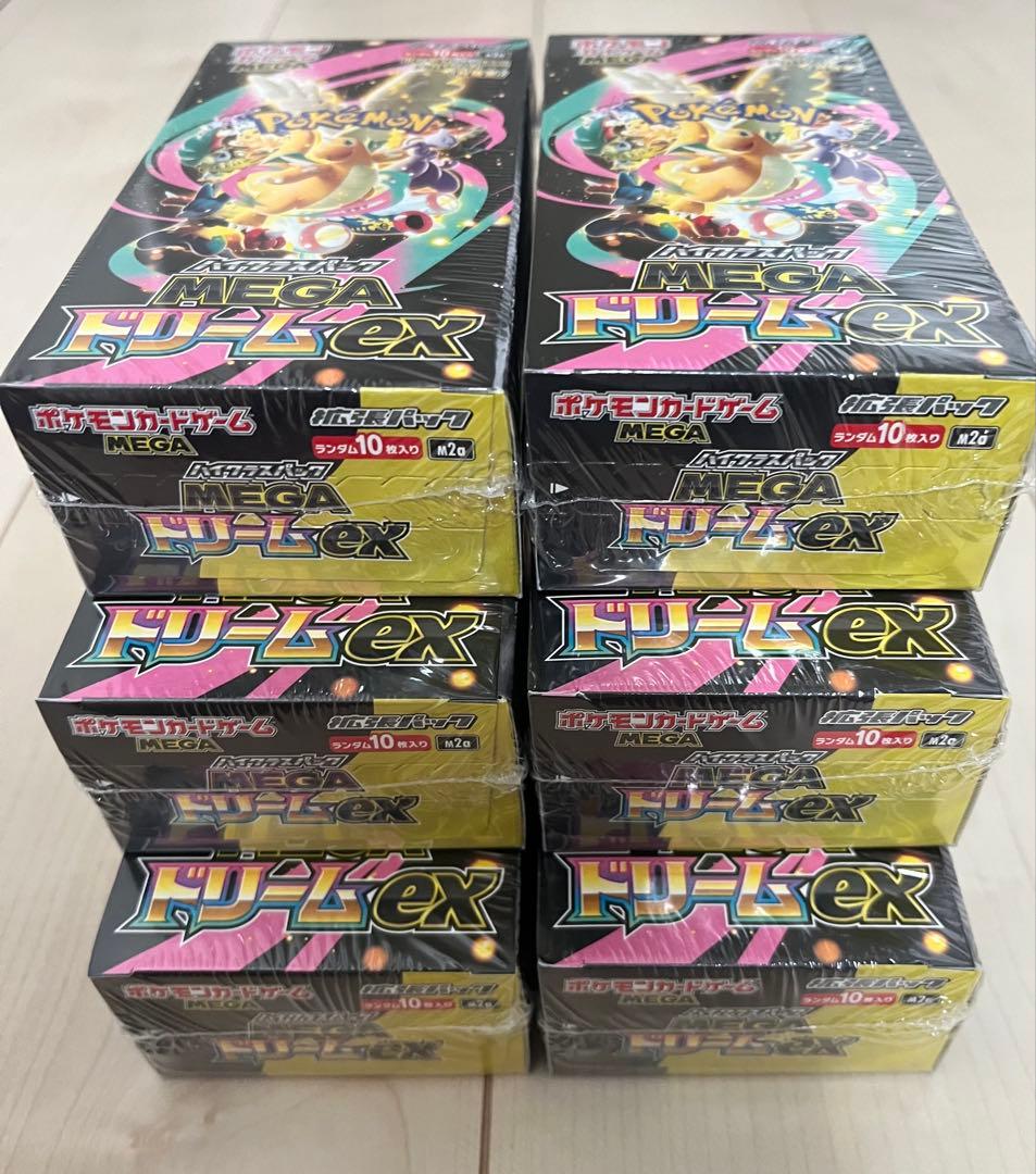 ポケモンカードゲーム MEGA ドリームex 6ボックス　シュリンク付き