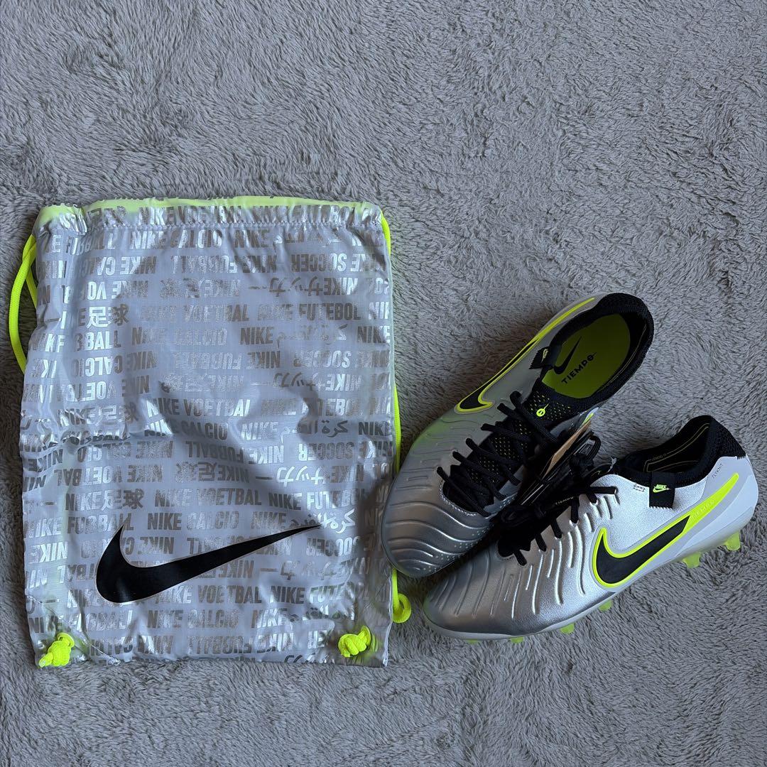 新品 NIKE ティエンポ レジェンド 10 エリート AG-PRO シルバー