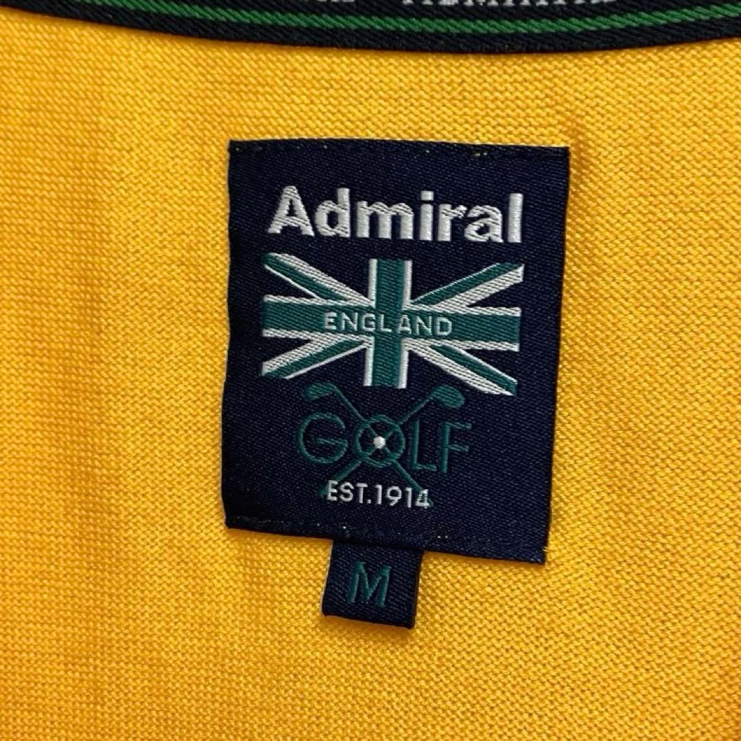 美品 admiral golf アーガイル ニットベスト イエロー アドミラル