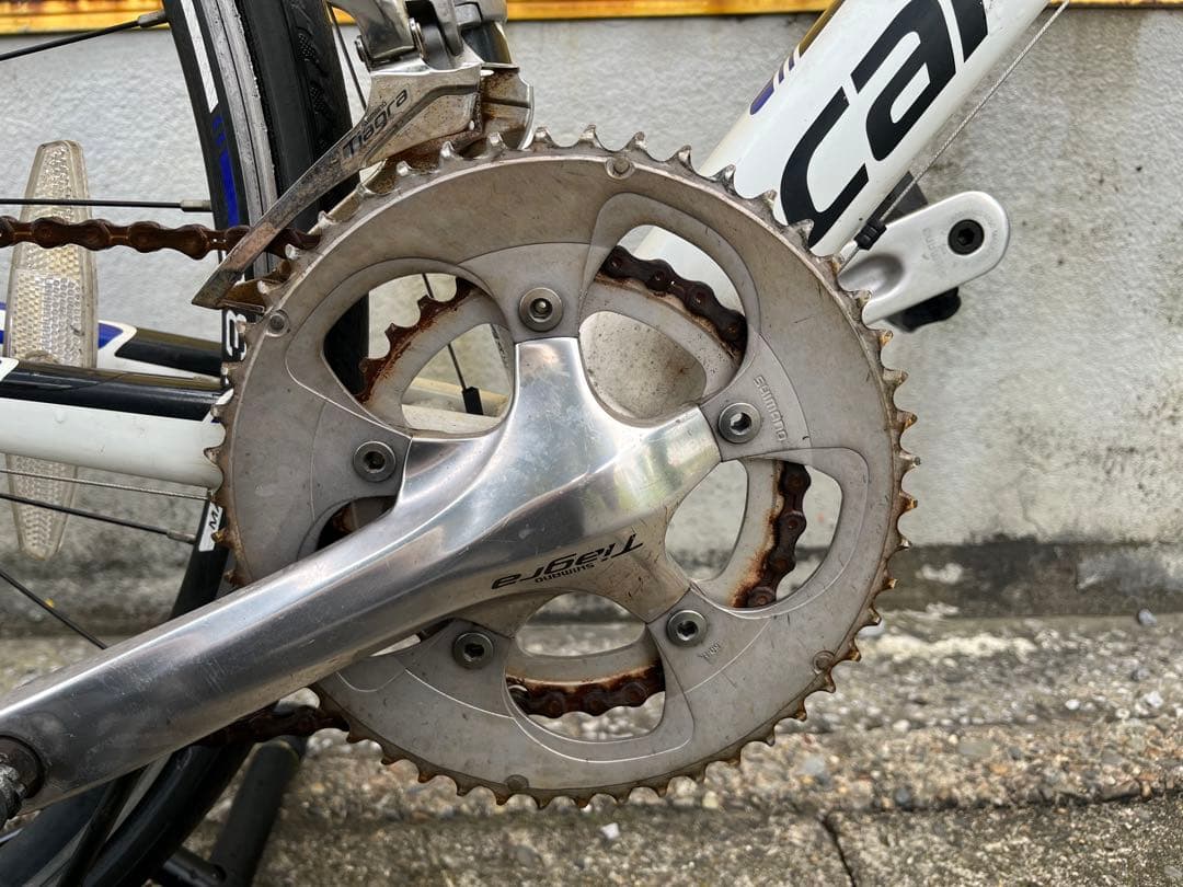 【雪ぎつね】CANNONDALE CAAD8 ロードバイク ホワイト