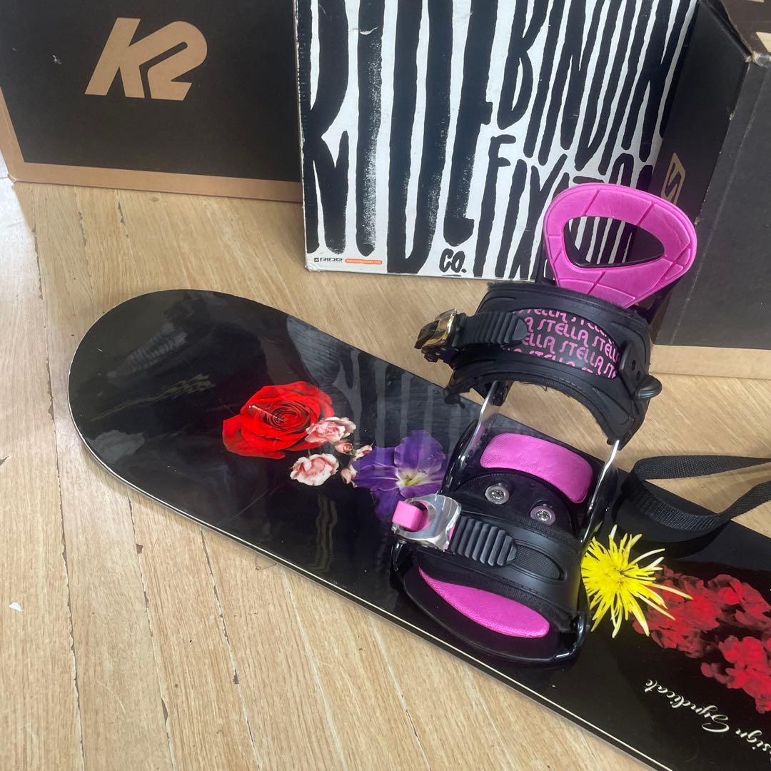 ROME　SDS×STELLA　グラトリ◎　ローム　バイン付スノーボードセット