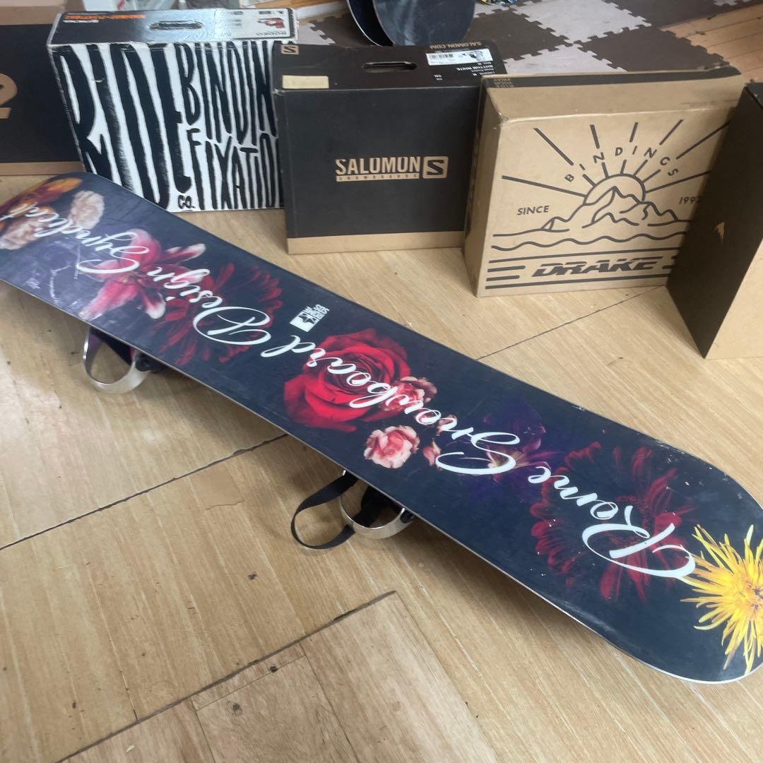 ROME　SDS×STELLA　グラトリ◎　ローム　バイン付スノーボードセット