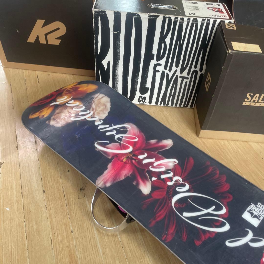 ROME　SDS×STELLA　グラトリ◎　ローム　バイン付スノーボードセット