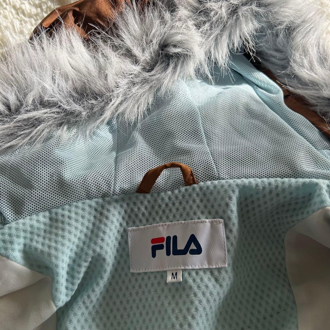 美品FILA ブラウン　スノーボード スキーウェア 上下　M S レディース防寒