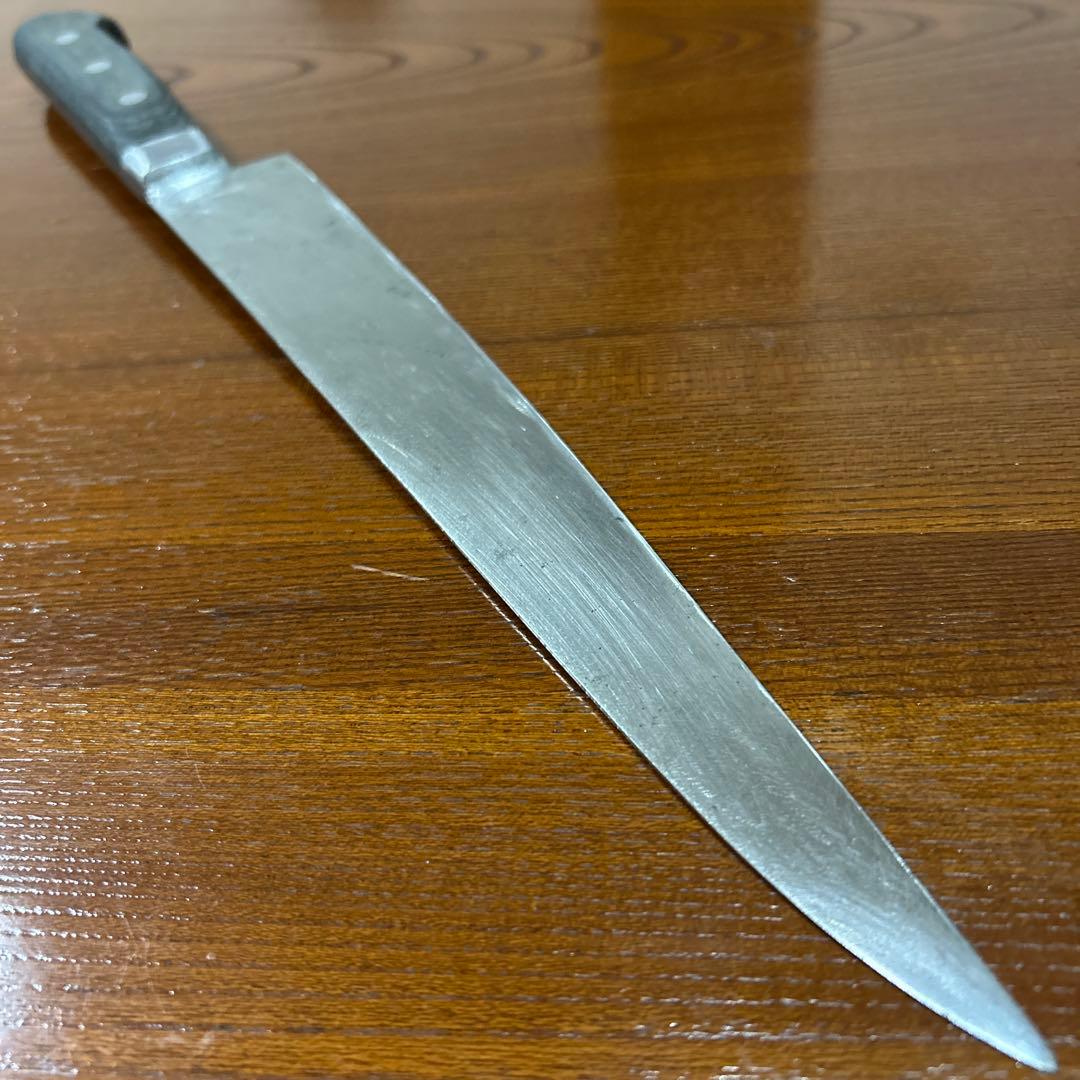 牛刀包丁 宏明作 全長42cm刃28,5cm重約265g厚約2mm ★送料無料