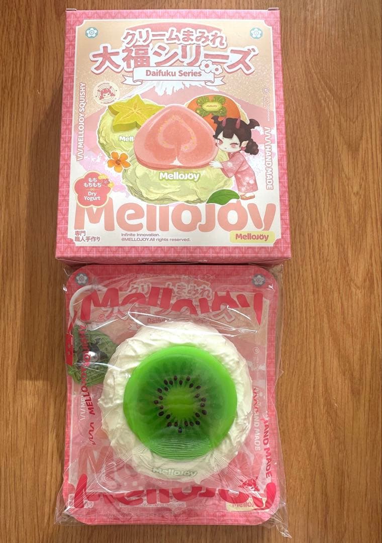 新品未使用　MelloJoy スクイーズ　大福　キウイ　廃盤品　レア　メロジョイ