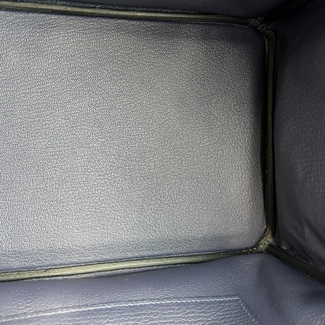 新品 HERMES エルメス バーキン25 ブルーニュイ シルバー金具
