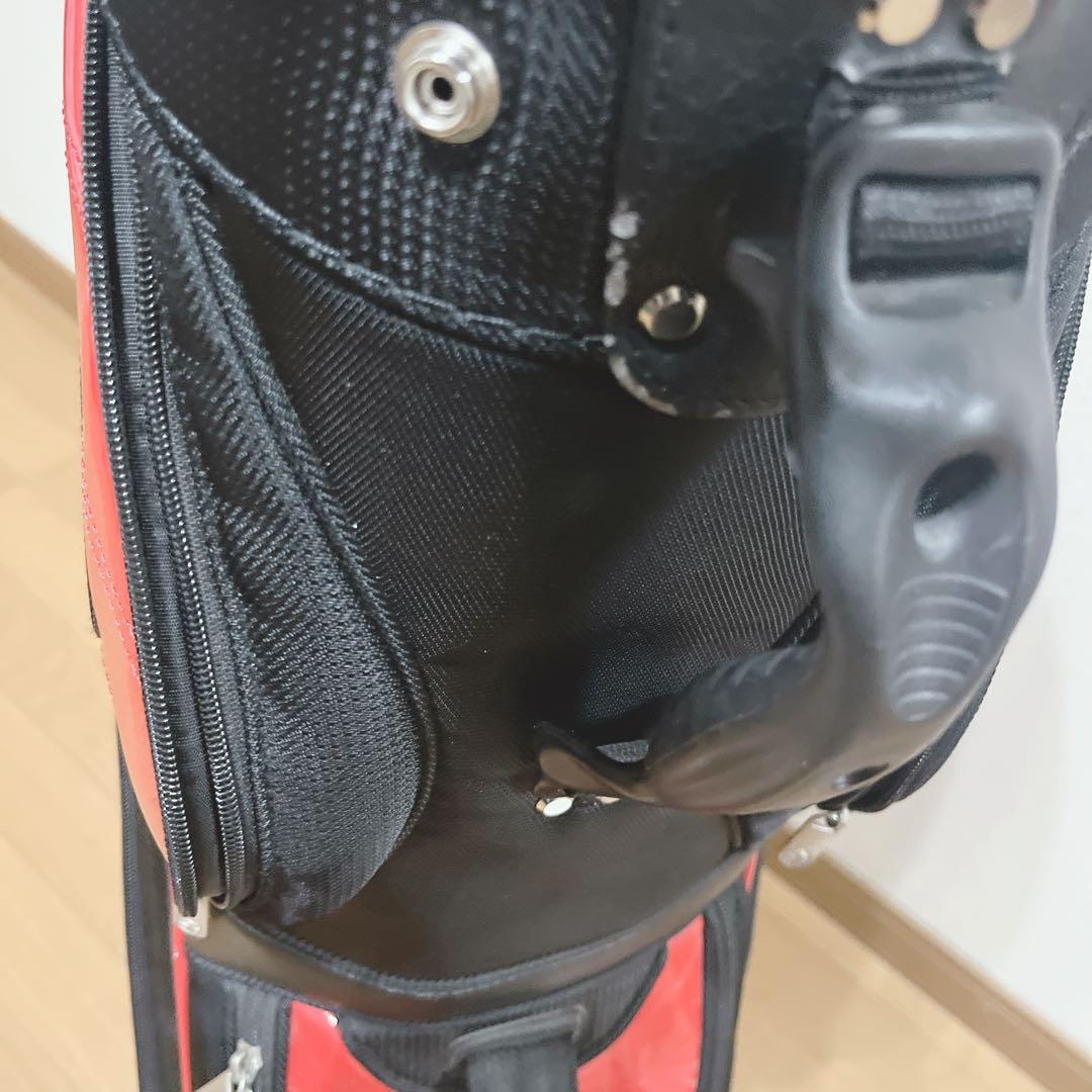 K264 TaylorMade キャディバッグ 赤黒 フード無し