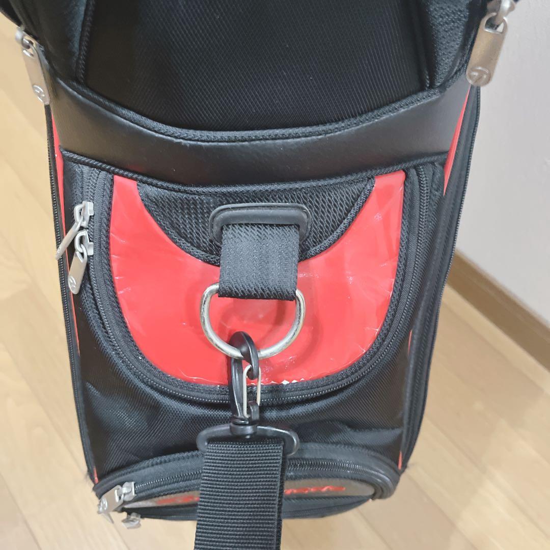 K264 TaylorMade キャディバッグ 赤黒 フード無し