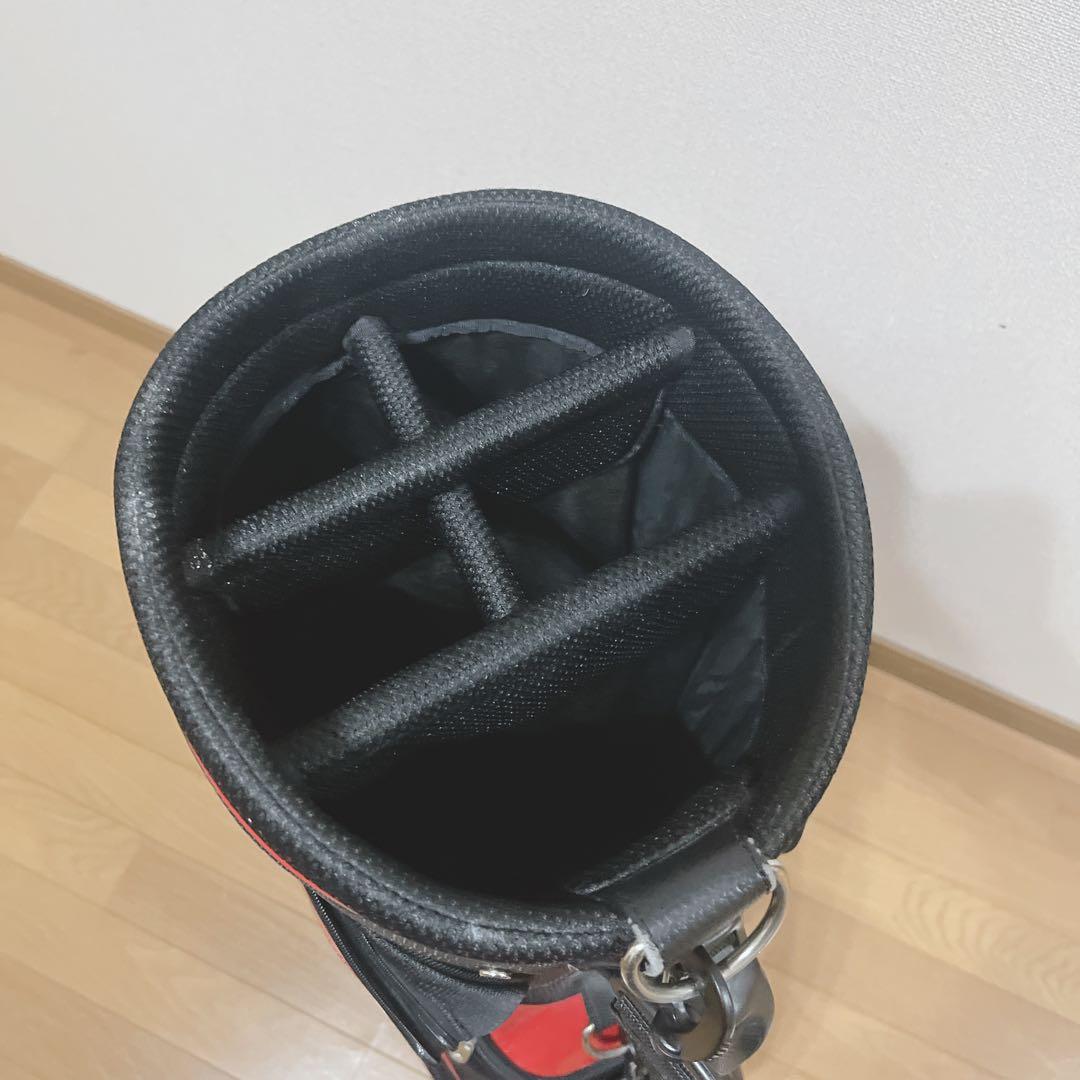 K264 TaylorMade キャディバッグ 赤黒 フード無し