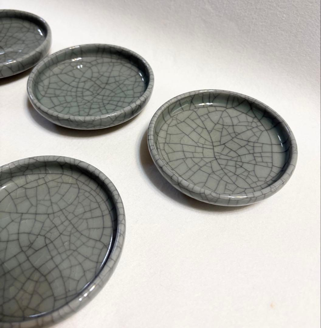 青螺 青磁 小皿 陶芸 貫入青磁 作家物 銘々皿 取皿
